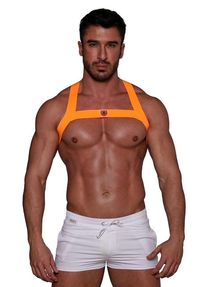 ToF Paris Fetish Harness Neon Orange