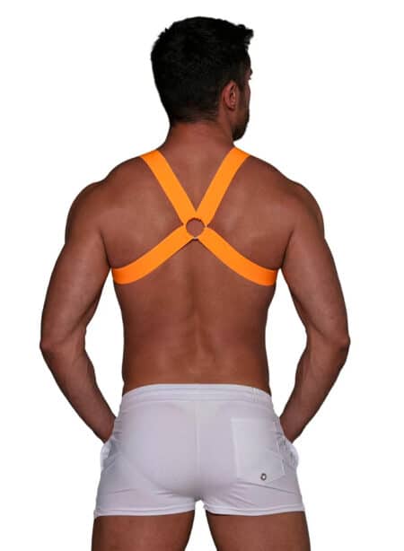 ToF Paris Fetish Harness Neon Orange