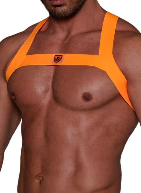 ToF Paris Fetish Harness Neon Orange