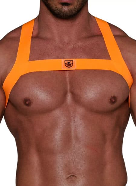 ToF Paris Fetish Harness Neon Orange
