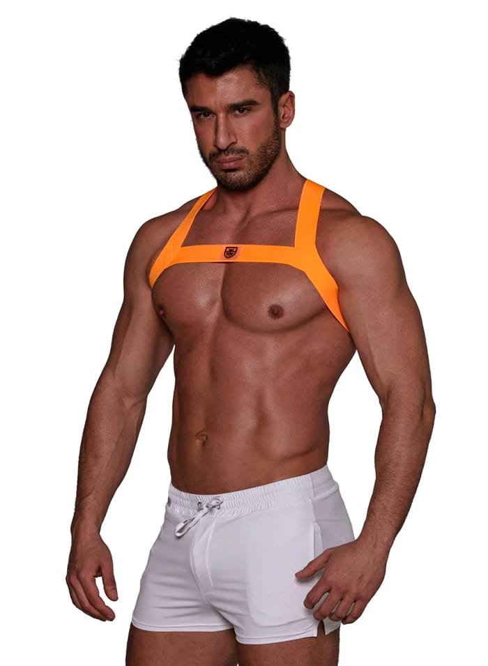ToF Paris Fetish Harness Neon Orange