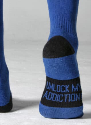 Locker Gear Knee High Socks Blue