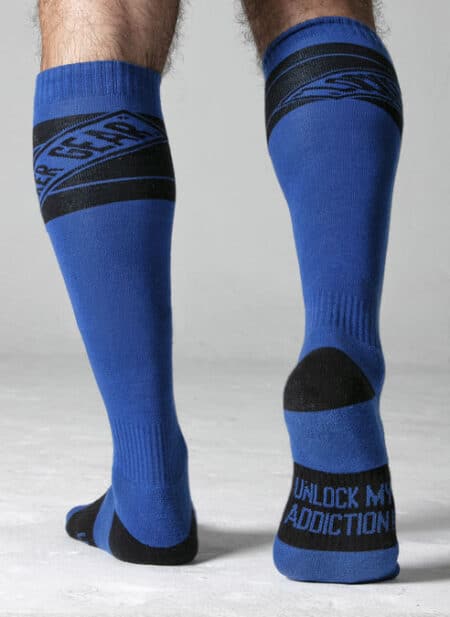 Locker Gear Knee High Socks Blue