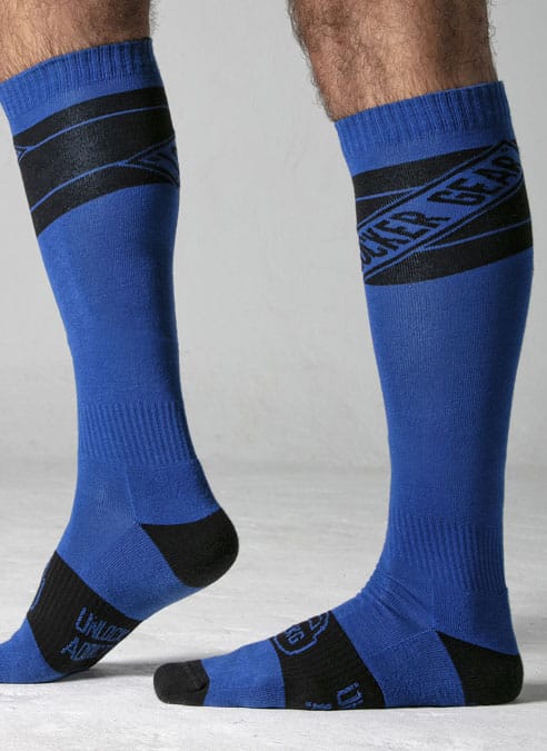 Locker Gear Knee High Socks Blue