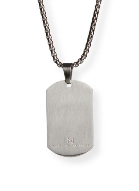 Master of the House Dog Tag Master Silver