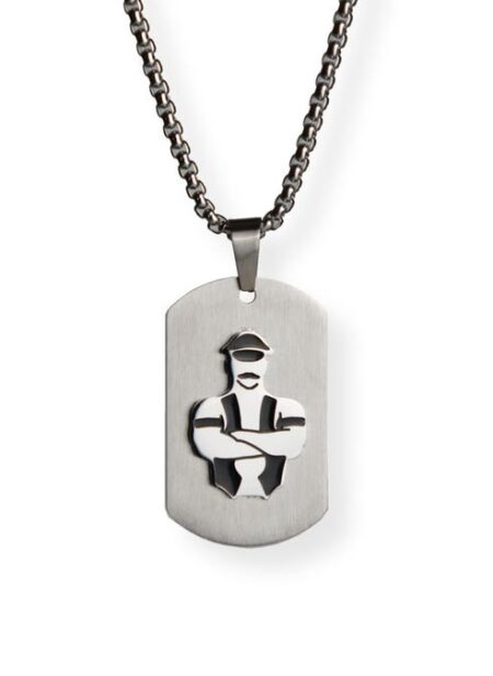 Master of the House Dog Tag Master Silver