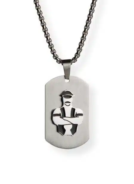 Master of the House Dog Tag Master Silver