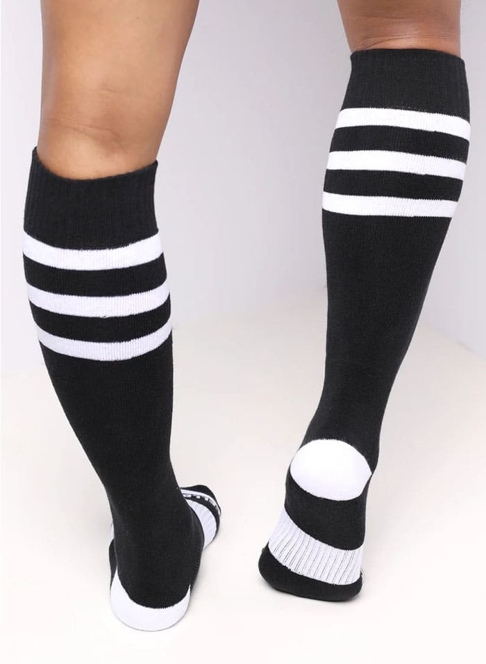 Cellblock 13 Linebacker Knee High Sock Black