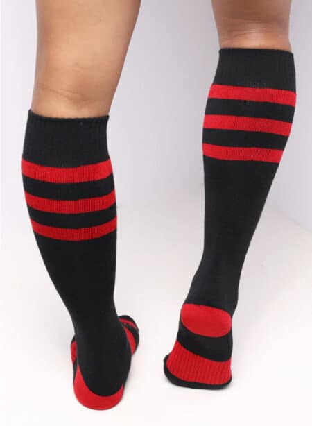 Cellblock 13 Linebacker Knee High Sock Red