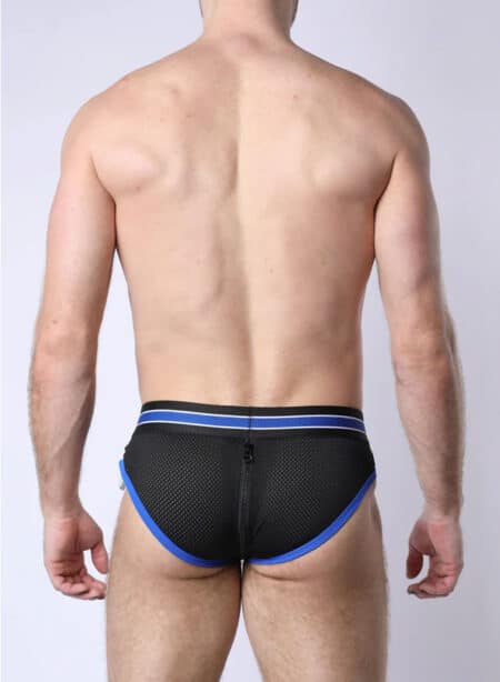 Cellblock 13 Take Down Zipper Brief Blue Small