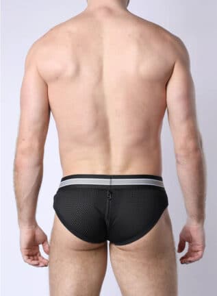 Cellblock 13 Take Down Zipper Brief Grey Small