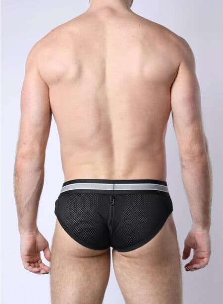 Cellblock 13 Take Down Zipper Brief Grey Small