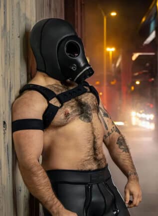 Mr. S Blackout Gas Mask Hood Small