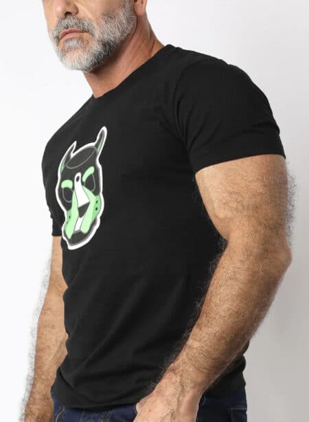 Cellblock 13 Pup Tron T-shirt Lime