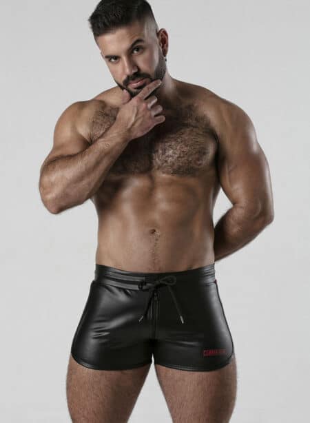 Locker Gear 3 Way Zipper Contrast Short Red