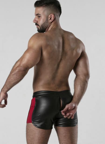Locker Gear 3 Way Zipper Contrast Short Red