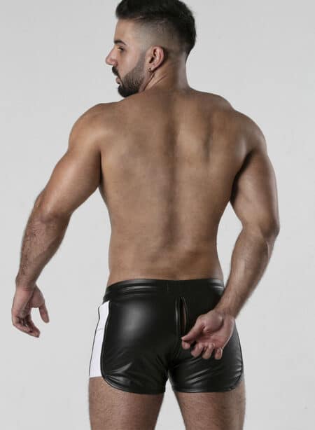 Locker Gear 3 Way Zipper Contrast Short White