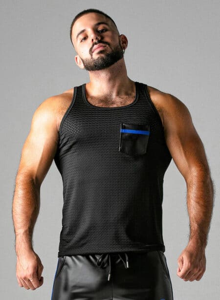 Locker Gear Mesh Tanktop Blue
