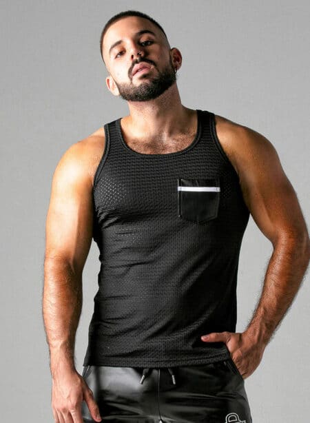 Locker Gear Mesh Tanktop White