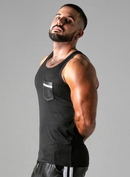 Locker Gear Mesh Tanktop White