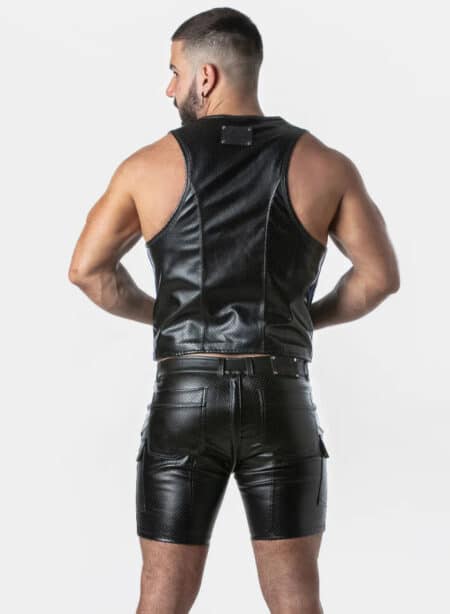 Locker Gear Punch Hole Leatherette Vest