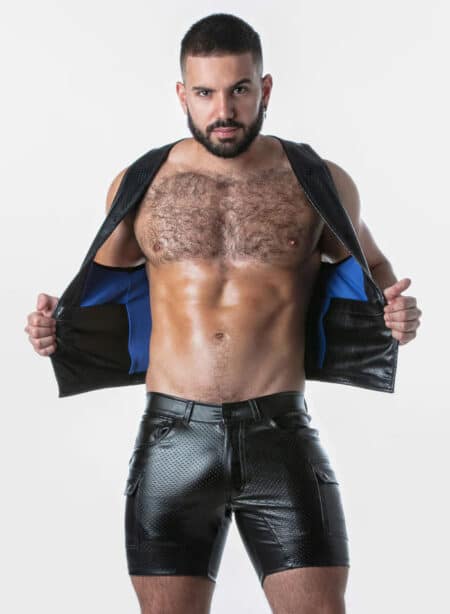 Locker Gear Punch Hole Leatherette Vest