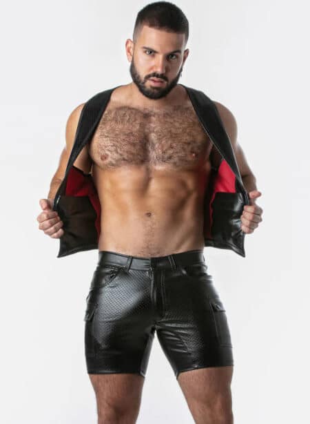 Locker Gear Punch Hole Leatherette Vest