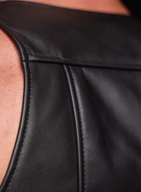 Mr. S Leather Berlin Bar Vest Long
