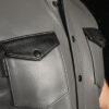 Mr. S Leather Lambskin Sleeveless Shirt Grey