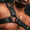 Mr. S Leather Slingshot Tri-Harness Black