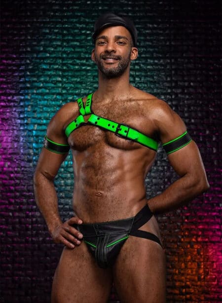 Mr. S Leather Slingshot Tri-Harness Lime