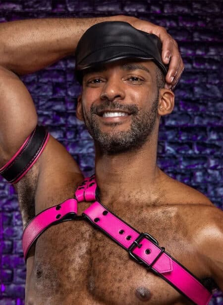 Mr. S Leather Slingshot Tri-Harness Pink