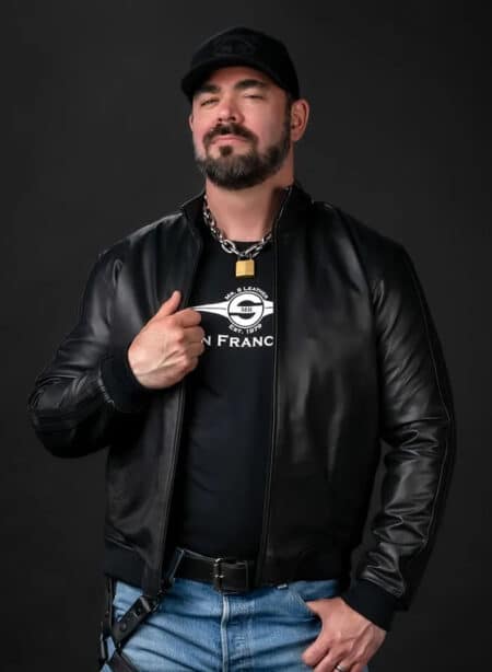 Mr. S Leather Sport Jacket Black