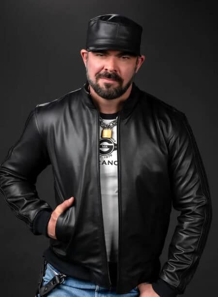Mr. S Leather Sport Jacket Black