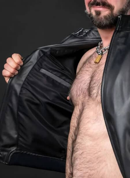 Mr. S Leather Sport Jacket Black