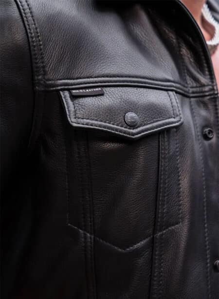 Mr. S Leather Trucker Jacket