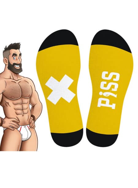 SneakXX Football Socks Yellow Piss