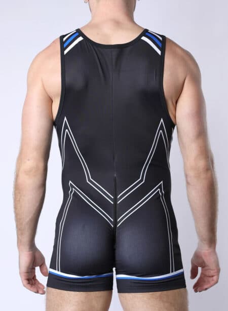 Cellblock 13 Pup Tron Singlet Blue