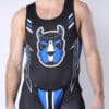 Cellblock 13 Pup Tron Singlet Blue
