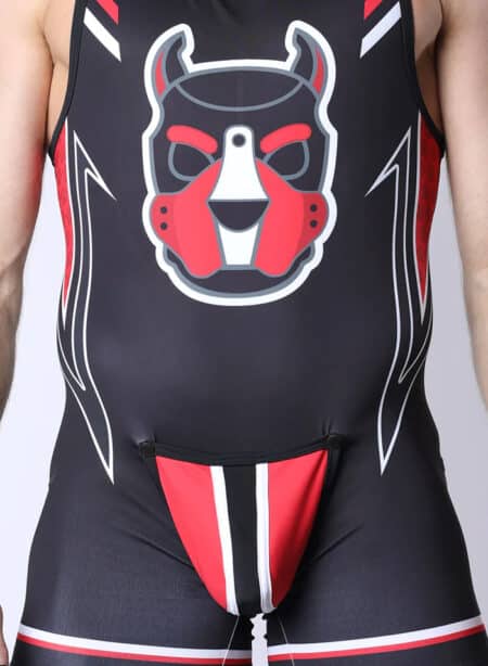Cellblock 13 Pup Tron Singlet Red