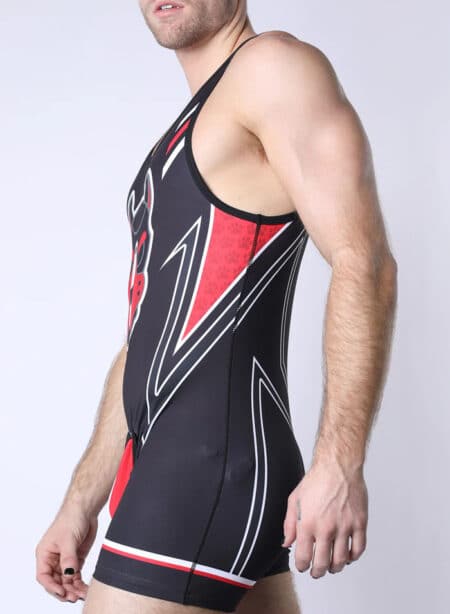 Cellblock 13 Pup Tron Singlet Red