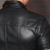 Mr. S Leather Perforated Uniform Shirt