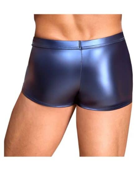 NEK Men's Blue Metallic Garter Shorts
