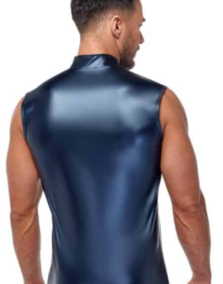 NEK Men's Blue Metallic Shirt