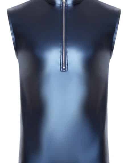 NEK Men's Blue Metallic Shirt