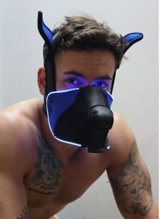 Breedwell Poundtownpup mask with LED illuminationk Black / Blue