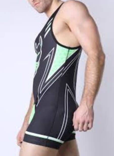 Cellblock 13 Pup Tron Singlet Lime