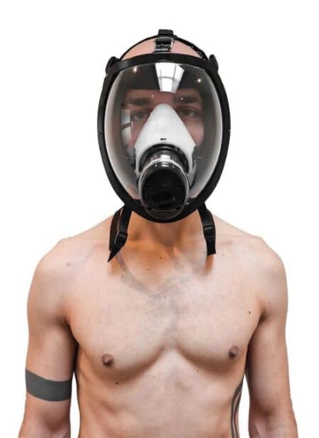 GASMASTER Black MSK Smoke Full Visor Gas Mask