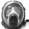 GASMASTER Black MSK Smoke Full Visor Gas Mask