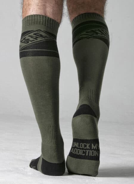 Locker Gear Knee High Socks Khaki